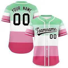 Rainbow Abrosexual Pride Month Color Block Baseball Jersey 1