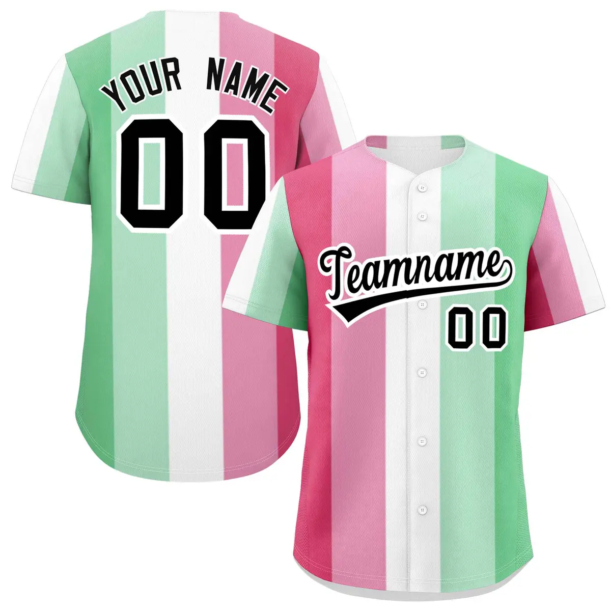 Rainbow Abrosexual Pride Month Color Block Baseball Jersey