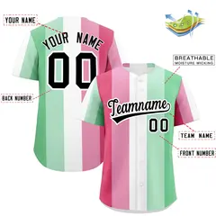 Rainbow Abrosexual Pride Month Color Block Baseball Jersey 2