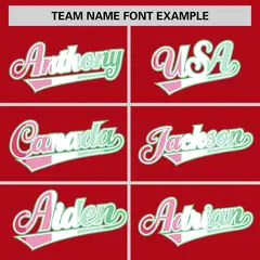 Red Abrosexual Pride Month Classic Authentic Baseball Jersey 3