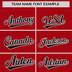 Red American Flag Raglan Sleeves Varsity Full-Snap Letterman Bomber Jacket 3