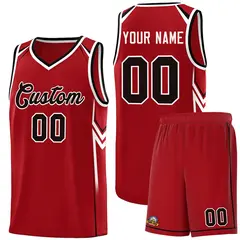 Red Arrow Graffiti Pattern Basketball Jersey