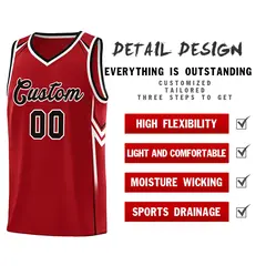 Red Arrow Graffiti Pattern Basketball Jersey 2