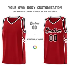 Red Arrow Graffiti Pattern Basketball Jersey 3