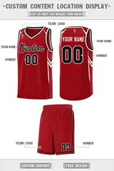 Red Arrow Graffiti Pattern Basketball Jersey 5