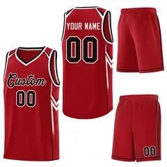 Red Arrow Graffiti Pattern Basketball Jersey 6