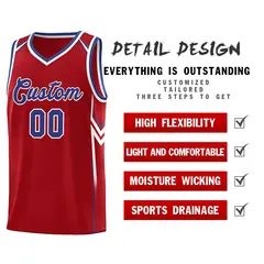 Red Arrow Graffiti Pattern Basketball Jersey 2