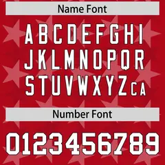 Red Black All Star Graffiti Pattern Football Jersey 4