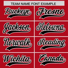 Red Black American Flag Raglan Baseball Jersey 3
