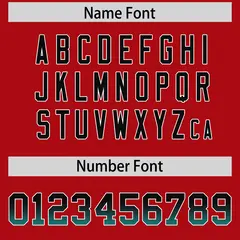 Red Black and Aqua Gradient Sides Fashion Football Jersey 4