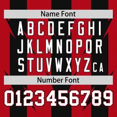 Red Black Blade Pattern Raglan Baseball Jersey 4