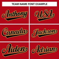 Red Black-Gold Classic Varsity Full-Snap Letterman Jacket 3