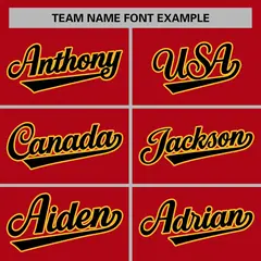 Red Black-Gold Classic Varsity Full-Snap Letterman Jacket 5