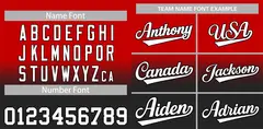 Red Black Gradient Fashion Baseball Jersey 3