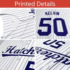Red Black Gradient Stripe Two-Button Softball Jersey 5