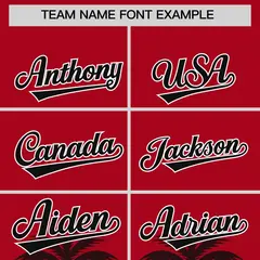 Red Black Graffiti Pattern Bossinia Style Baseball Jersey 3