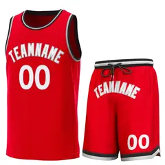 Red Black-Gray Classic Sets Basketball Jersey 1