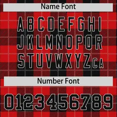 Red Black-Gray Plaid Varsity Letterman Baseball Jacket 4