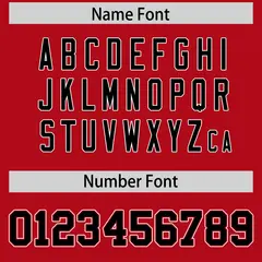 Red Black Insert Color Design Authentic Football Jersey 4