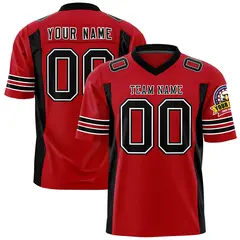Red Black Insert Color Design Authentic Football Jersey