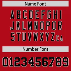 Red Black Insert Color Design Authentic Football Jersey 4