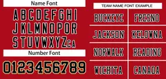 Red Black-Old Gold Classic Mesh Authentic Football Jersey 3