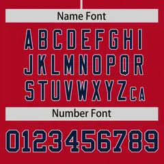 Red Black Phonetic Rhythm Authentic Baseball Jersey 4