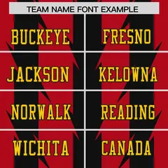 Red Black Razr Stripe Graffiti Pattern Flag Football Jersey 3