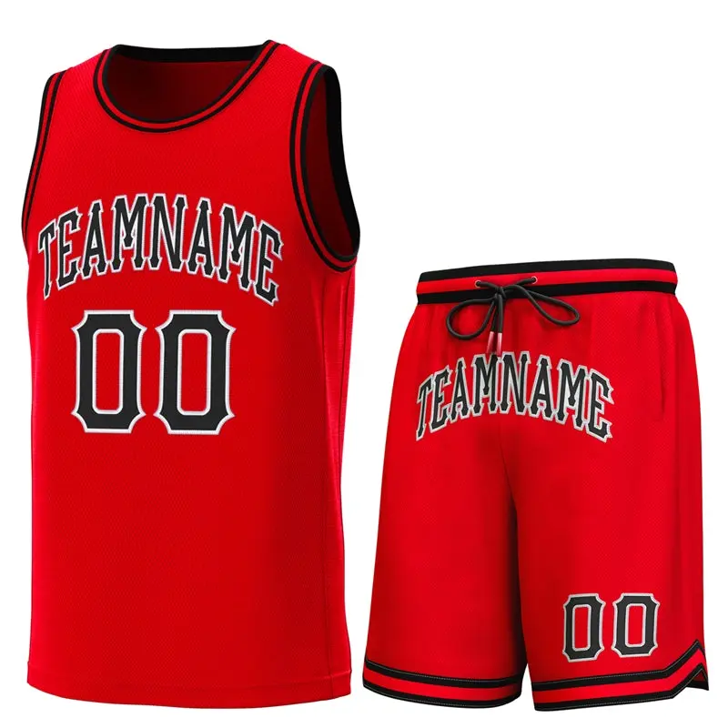 Red Black-Red Classic Sets Basketball Jersey