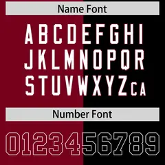 Red Black Split Two Tone Authentic Football Jersey 4