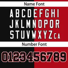 Red Black Stripe-Solid Combo Authentic Baseball Jersey 4