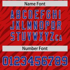 Red Black Tiger Stripe Graffiti Pattern Football Jersey 4