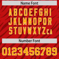 Red Black Tiger Stripe Graffiti Pattern Football Jersey 4