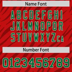 Red Black Tiger Stripe Graffiti Pattern Football Jersey 4