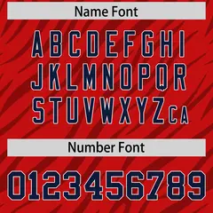 Red Black Tiger Stripe Graffiti Pattern Football Jersey 4