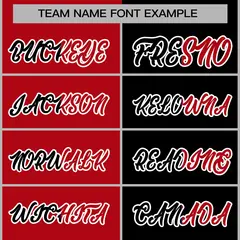 Red Black Two Tone Split Varsity Full-Snap Letterman Jacket 5