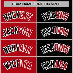Red Black Two Tone Split Varsity Full-Snap Letterman Jacket 5