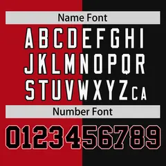 Red Black Two Tone Striped Authentic Baseball Jersey 4