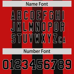 Red Black Vertical Fine Stripe Gradient Football Jersey 4