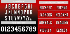 Red Black White-Black Gradient Outdoor Football Jersey 3