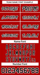 Red Black-White Classic Basketball Jersey 3