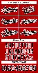 Red Black-White Classic Basketball Jersey 3