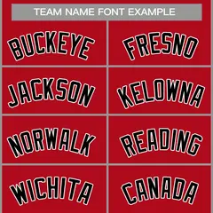 Red Black-White Classic Casual Basketball Jersey 3