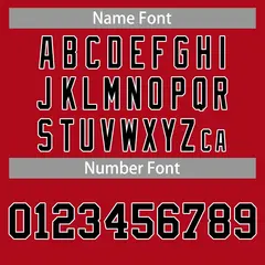 Red Black-White Classic Casual Basketball Jersey 4
