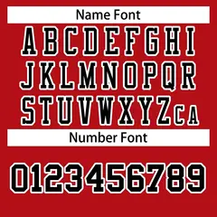 Red Black-White Classic Style Authentic Football Jersey 4