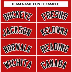 Red Black-White Classic Style Hockey Jersey 3