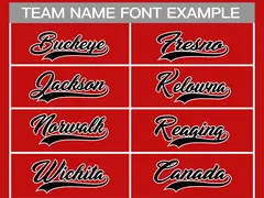 Red Black-White Classic Style Hockey Jersey 3