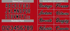 Red Black-White Classic Team Basketball Jersey 4
