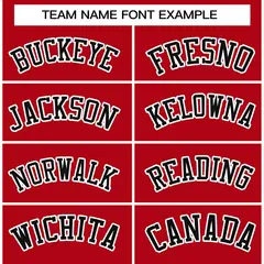 Red Black-White Classic Varsity Full-Snap Letterman Jacket 3