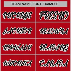 Red Black-White Classic Varsity Full-Snap Letterman Jacket 5